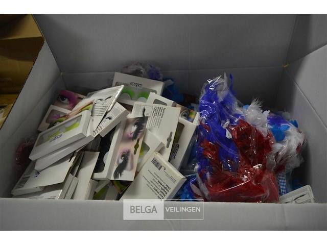 Inhoud doos partij div carnaval accesoires - afbeelding 1 van  6