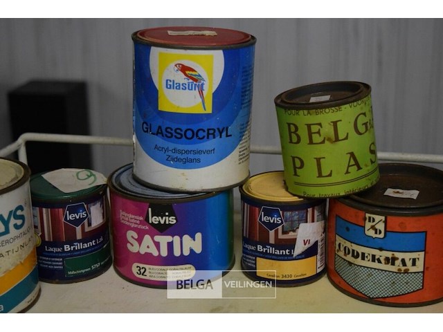 Inhoud pallet partij div soorten verf - afbeelding 2 van  8