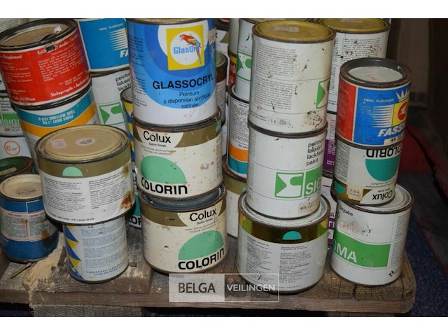 Inhoud pallet partij div soorten verf - afbeelding 2 van  7