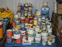 Inhoud pallet partij div soorten verf