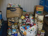 Inhoud pallet partij div soorten verf