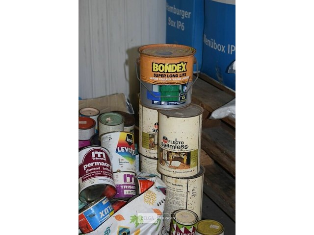 Inhoud pallet partij div soorten verf - afbeelding 2 van  7