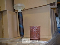 Inhoud pallet partij div vaasjes en kandelaars