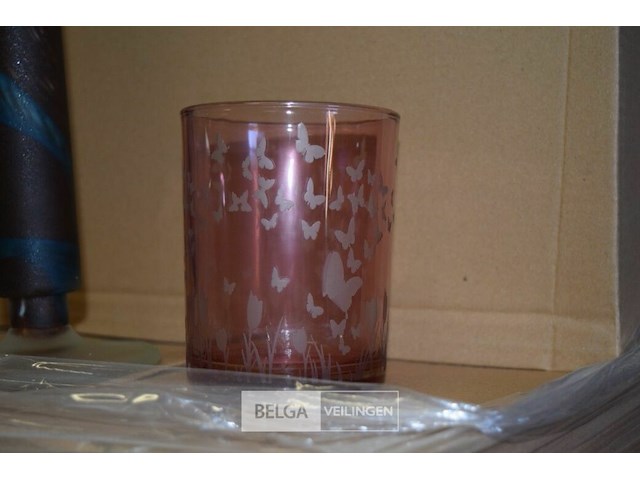 Inhoud pallet partij div vaasjes en kandelaars - afbeelding 2 van  4