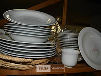 Inhoud rek partij servies