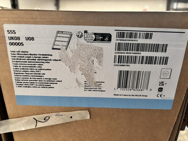Inhoud stelling o.a. velux elc blinds - afbeelding 8 van  11