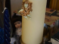 Inhoud tafel div kandelaars en vaasjes - afbeelding 4 van  5