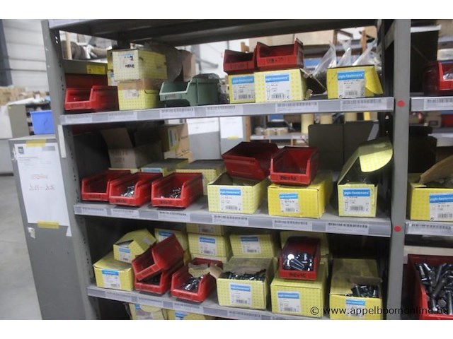 Inhoud van 2 meter stelling wo. bevestigingsmaterialen pgb-fasteners, bouten, moeren en diverse bevestigingsmaterialen, m16x60, m16x50, m16x70, m16x120, m16x130, m14x130 - afbeelding 4 van  5