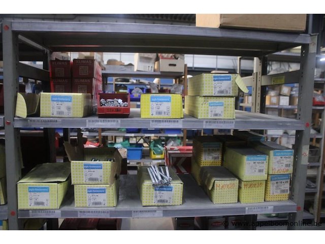 Inhoud van 2 meter stelling wo. diverse bevestigingsmaterialen pgb fasteners - afbeelding 2 van  4
