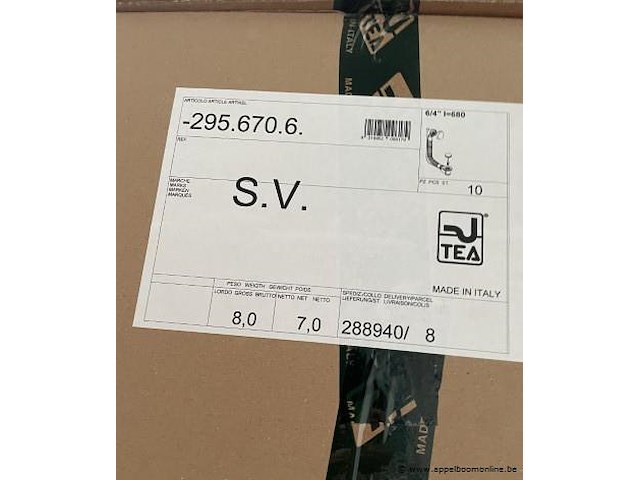 Inhoud van het rek bestaande uit dozen inh. crepin met verloop tea - afbeelding 2 van  2