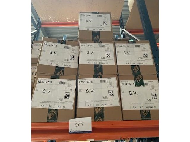 Inhoud van het rek bestaande uit dozen inh. crepin tea - afbeelding 1 van  2