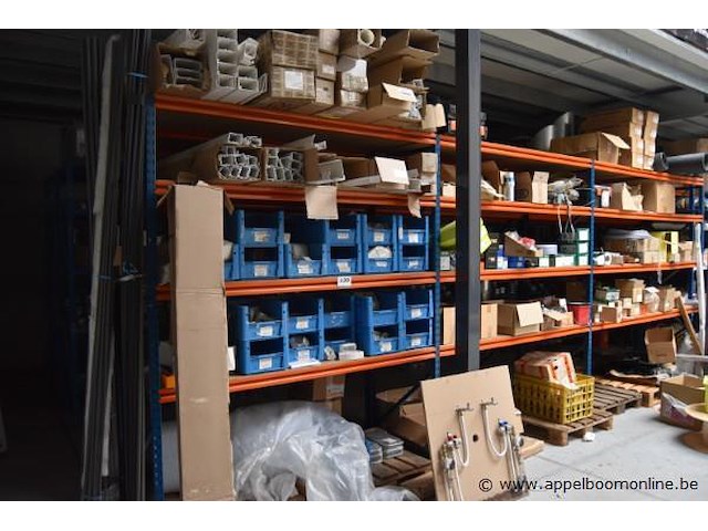 Inhoud van het rek lot diverse installatiematerialen, obo, walraven, teh92, khrq22m64t8 - afbeelding 1 van  9