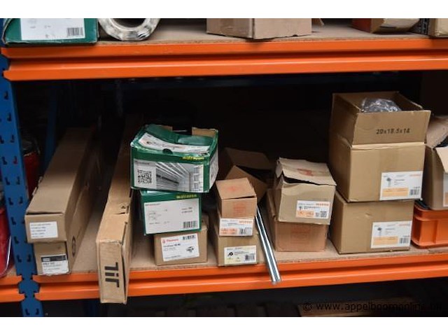 Inhoud van het rek lot diverse installatiematerialen, obo, walraven, teh92, khrq22m64t8 - afbeelding 6 van  9