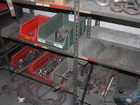 Inhoud van het rek wo. partij werkplaatsmateriaal en gereedschap - afbeelding 4 van  6
