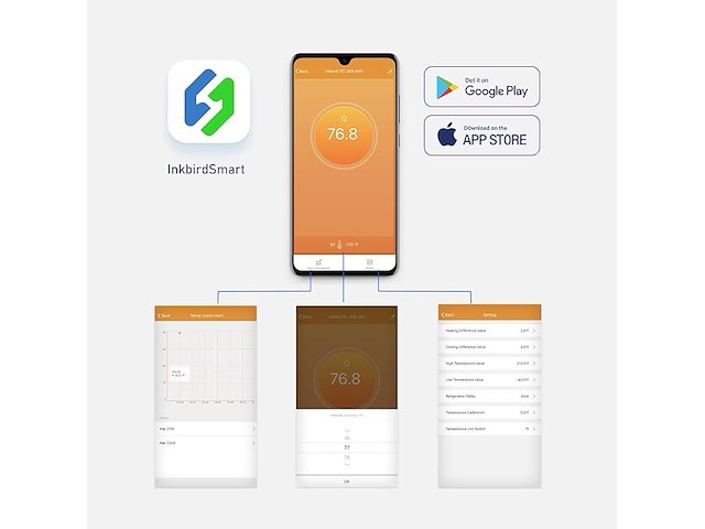 Inkbird digitale wifi thermostaat - afbeelding 2 van  5