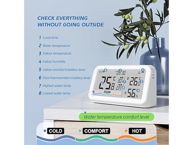 Inkbird ibs-p03r zonne draadloze zwembadthermometer - afbeelding 4 van  4