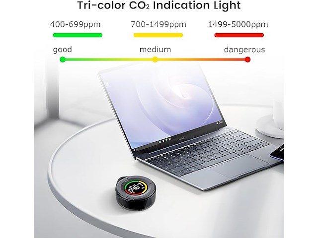 Inkbirdplus draagbare co2-meter - afbeelding 2 van  4