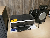 Inkjetprinter canon + luidsprekers logitech - afbeelding 1 van  5