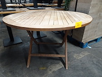 Inklapbare teak tafel - afbeelding 1 van  3