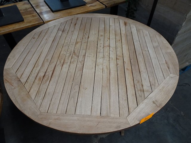 Inklapbare teak tafel - afbeelding 2 van  3