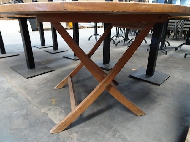 Inklapbare teak tafel - afbeelding 3 van  3