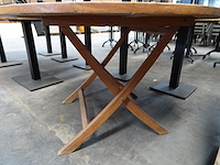 Inklapbare teak tafel - afbeelding 3 van  3