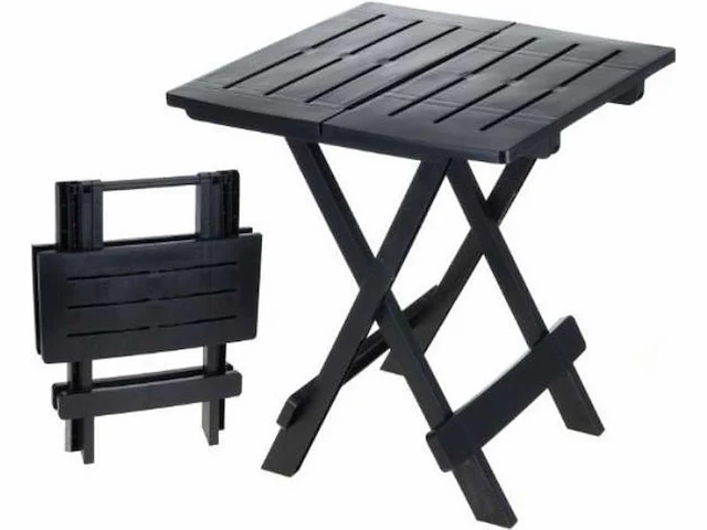 Inklapbare tuintafel - 44 × 44 × 56.5 cm - zwart - afbeelding 1 van  1
