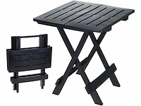 Inklapbare tuintafel - 44 × 44 × 56.5 cm - zwart - afbeelding 1 van  1