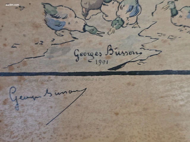 Inkleurde lithografie georges busson (1859–1933)... - afbeelding 2 van  3