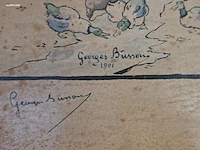 Inkleurde lithografie georges busson (1859–1933)... - afbeelding 2 van  3