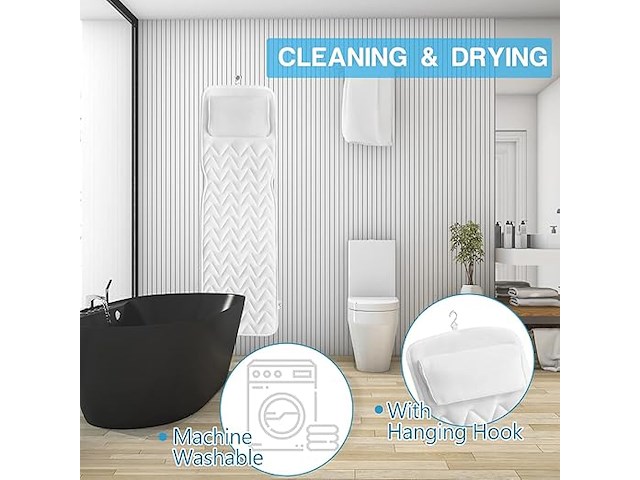 Inmorven badmat met hoofdsteun - afbeelding 4 van  5