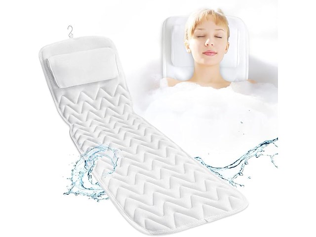Inmorven badmat met hoofdsteun - afbeelding 1 van  3