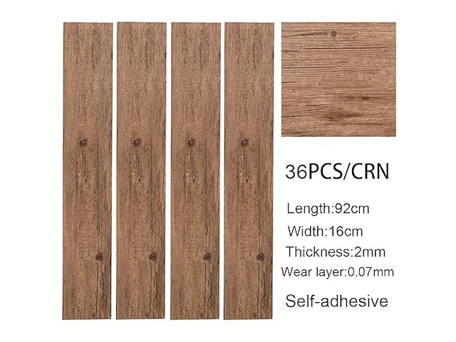 Inmozata pvc-vloerbedekking (36 + 18 stuks) - afbeelding 3 van  4
