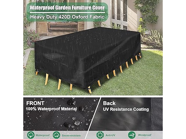 Inmua afdekking voor tuinmeubelen (280 x 204 x 106 - afbeelding 3 van  3