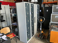 Inofec lockerkast 5 deuren met sleutel (2x)
