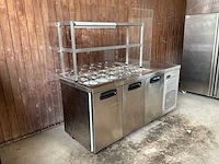 Inomak professionele gekoelde salade koelkast