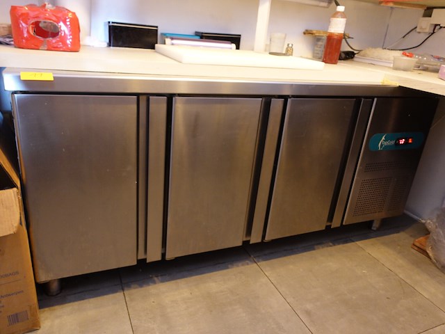 Inox 3-deur koelkast topcold - afbeelding 1 van  6