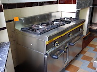 Inox 3-pits gasfornuis met oven mas-baga - afbeelding 2 van  9