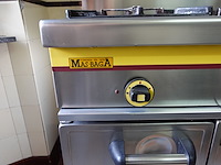 Inox 3-pits gasfornuis met oven mas-baga - afbeelding 4 van  9