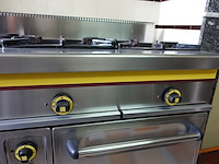 Inox 3-pits gasfornuis met oven mas-baga - afbeelding 5 van  9
