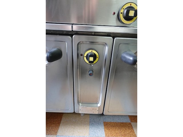 Inox 3-pits gasfornuis met oven mas-baga - afbeelding 6 van  9