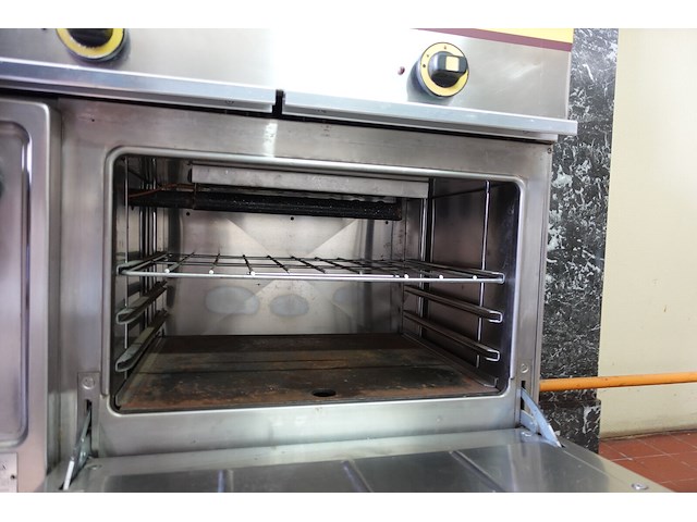 Inox 3-pits gasfornuis met oven mas-baga - afbeelding 7 van  9