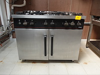 Inox 6-pits gasfornuis atag