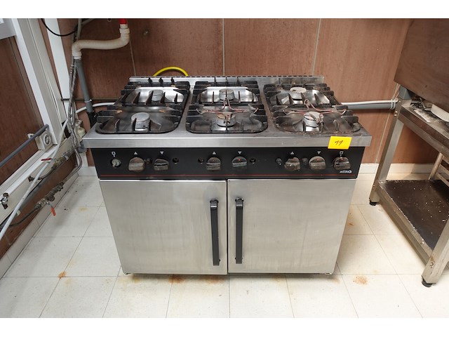 Inox 6-pits gasfornuis atag - afbeelding 4 van  11