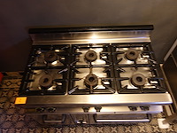 Inox 6-pits gasfornuis met oven mas-baga - afbeelding 9 van  14