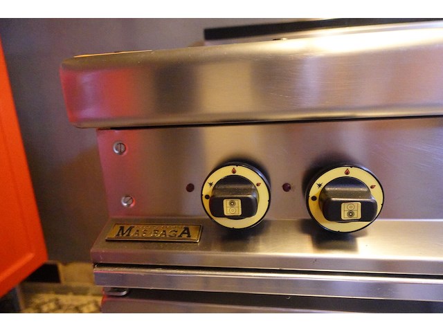 Inox 6-pits gasfornuis met oven mas-baga - afbeelding 10 van  14