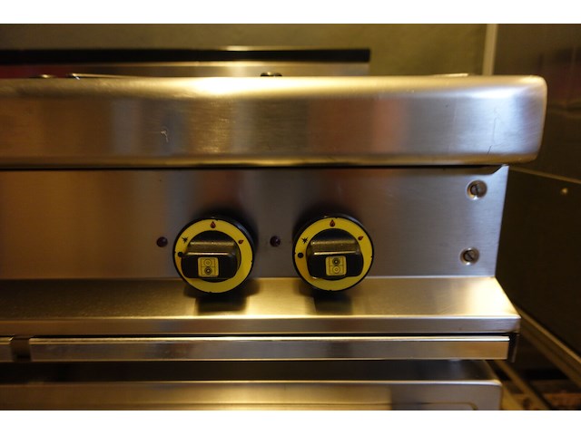 Inox 6-pits gasfornuis met oven mas-baga - afbeelding 13 van  14