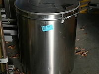 Inox afvalemmer - afbeelding 1 van  4