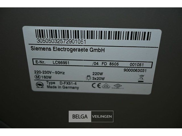 Inox afzuigkap siemens - afbeelding 3 van  7