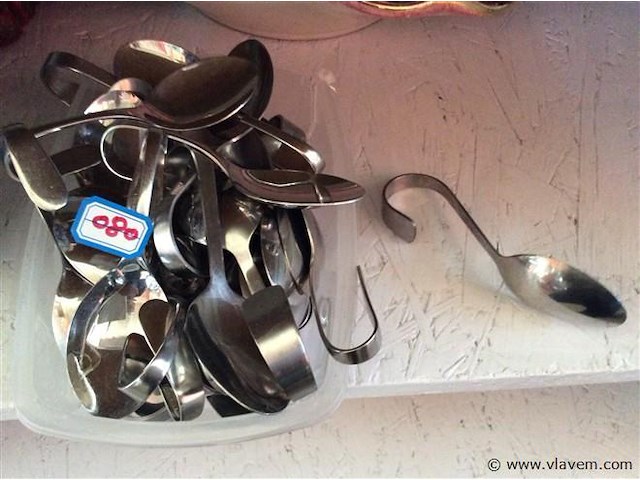 Inox amuselepels - afbeelding 1 van  2